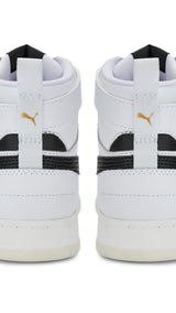 Puma rebound game sneakers in white - Back View