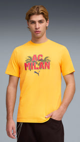 PUMA AC milan ftblculture tee men in yellow and red