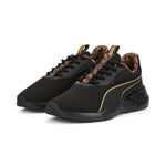 Puma lex safari glam training shoes women in black - Front View