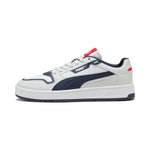 Puma court classic street sneakers in white and nav - Side View 01