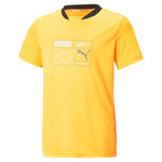 Puma active sports graphic tee in black - Front View