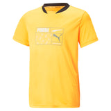 Puma active sports graphic tee in black - Front View