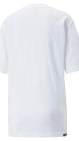 Puma brand love relaxed tee in white - Back View