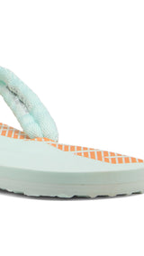 Puma epic flip v2 sandals in peaceful blue and dark poppy - Back View