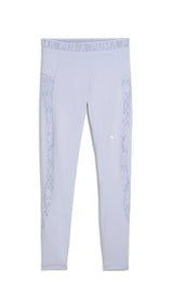 Puma lace high-waisted 7/8 tights in cool weather - Front View
