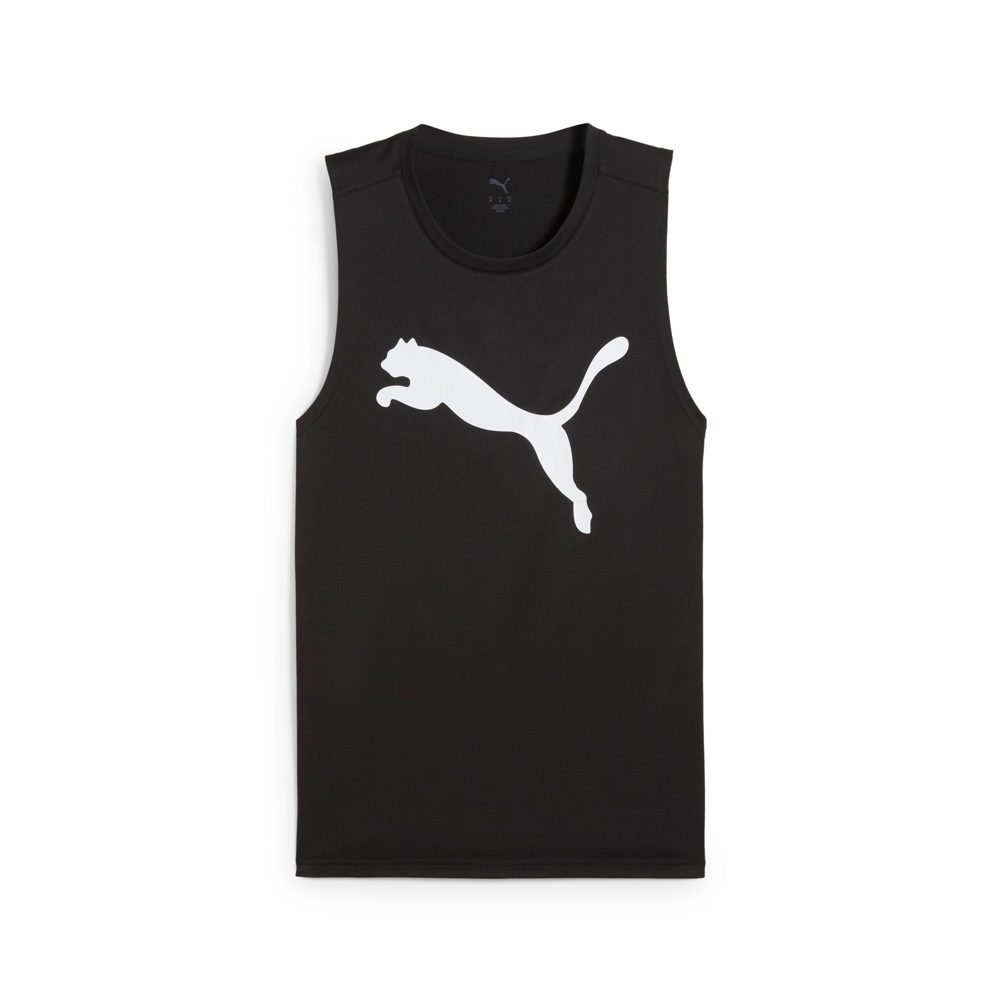 PUMA TAD ESSENTIALS sleeveless tank men in black — front view