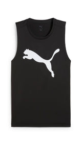 PUMA TAD ESSENTIALS sleeveless tank men in black — front view