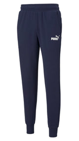 Puma essentials logo sweatpants men in black - Front View