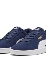 Puma smash 3.0 buck sneakers in black - Front View