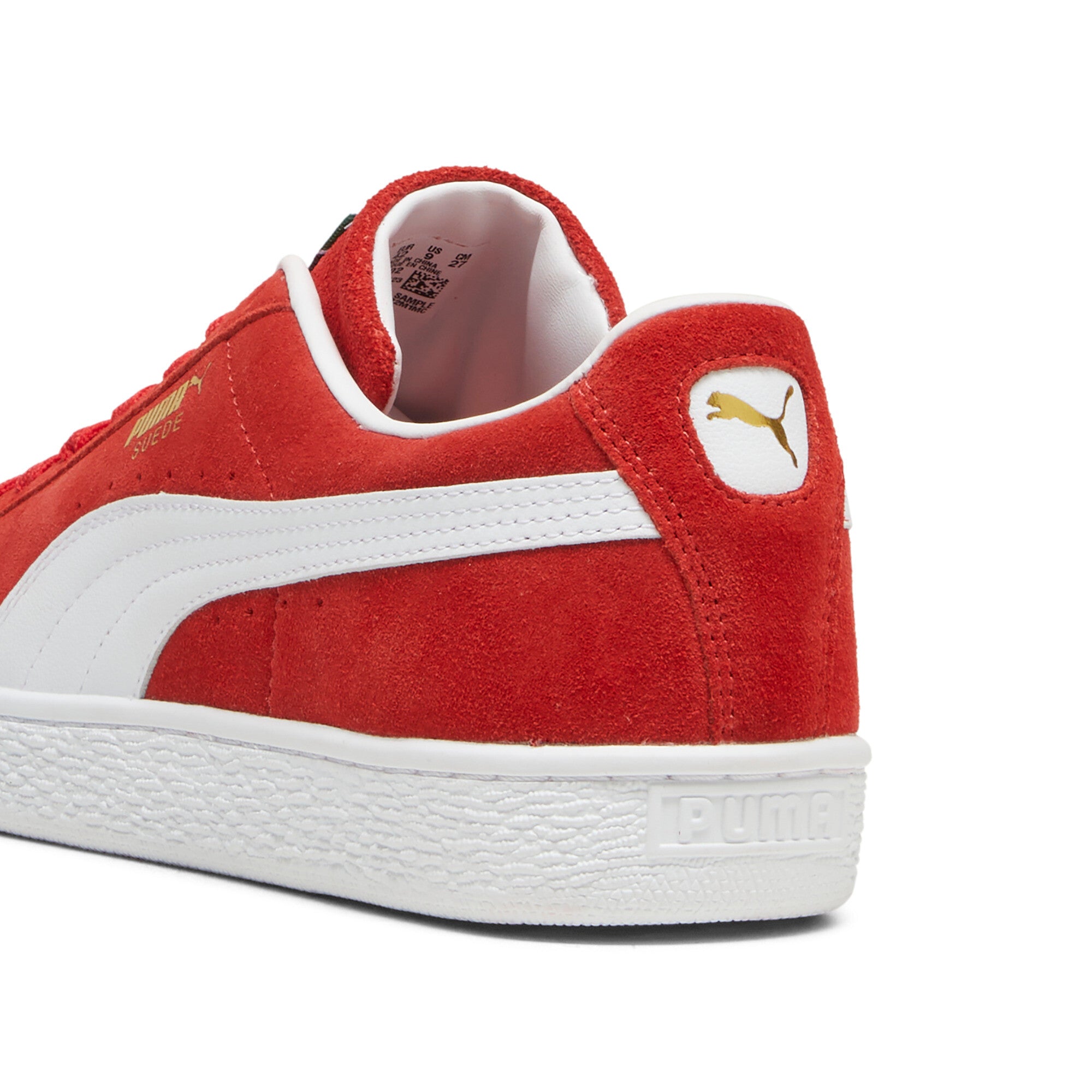 Puma suede classic sneakers in black - Back View