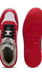 Puma rebound retro sneakers in black and for all time red - Side View 02