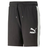 Puma T7 iconic shorts in black - Front View