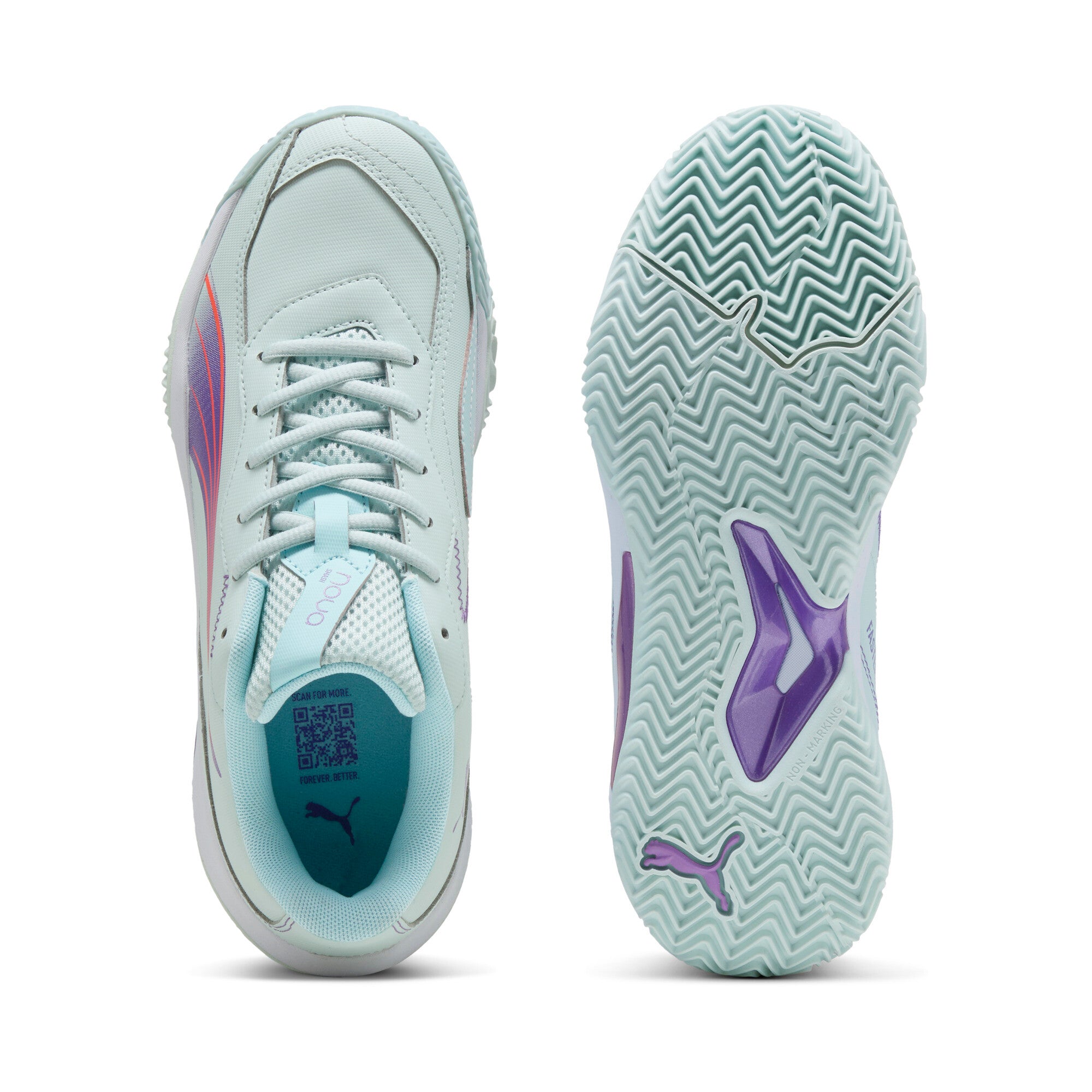 Puma tennis nova smash padel shoes in blue - Side View 02