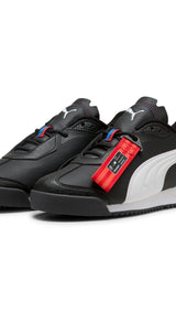 Puma BMW M motorsport roma stradale sneakers in black and white - Front View