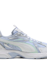Puma milenio tech sneakers in white and peaceful blue - Side View 03