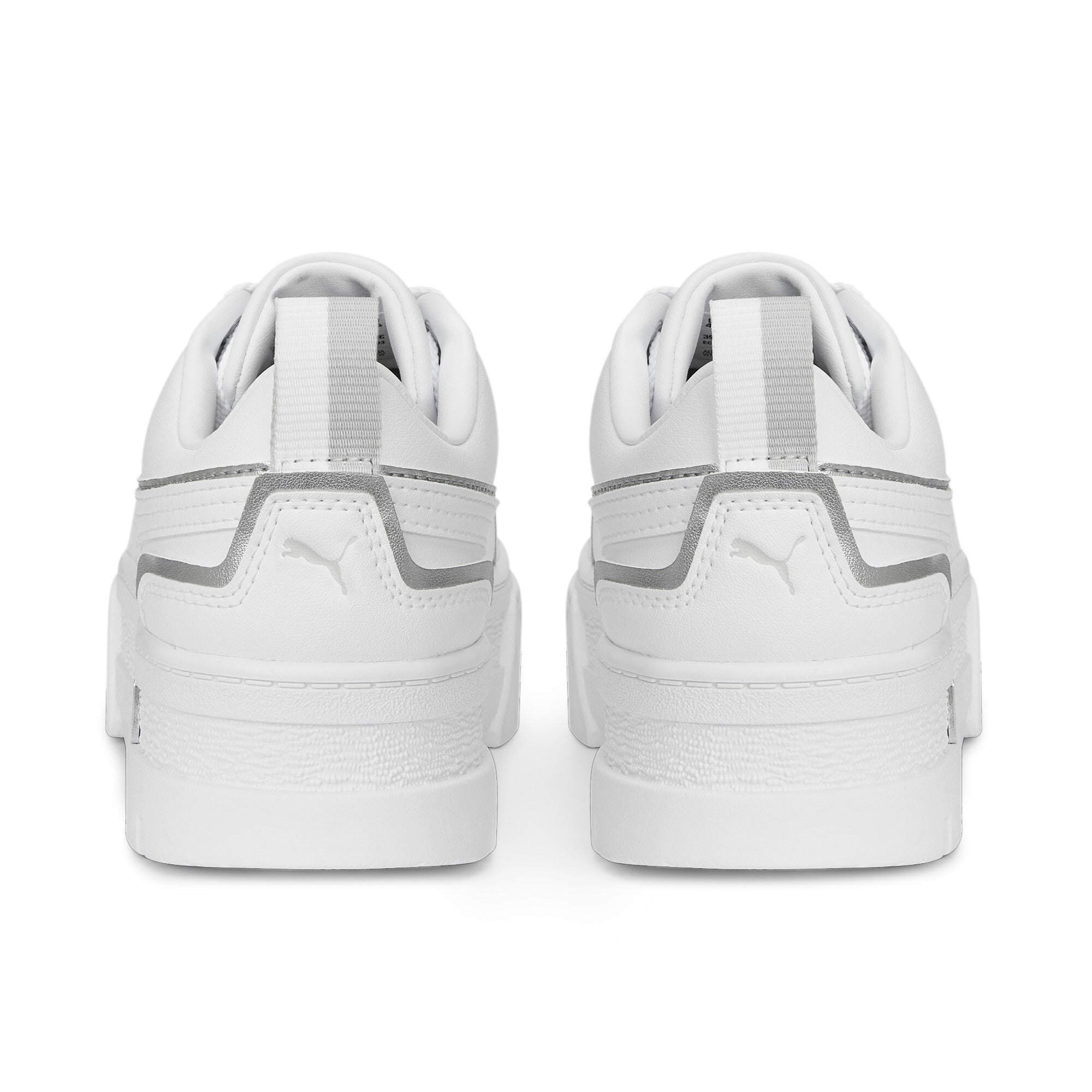 Puma mayze ut metallic sneakers in white - Back View