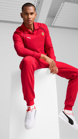 Puma scuderia Ferrari roma via sneakers in white and black - Model Shot 02