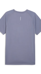 PUMA VELOCITY running tee men in gray sky — back view