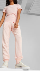 Puma iconic t7 women's track pants in pink - Model Shot 01