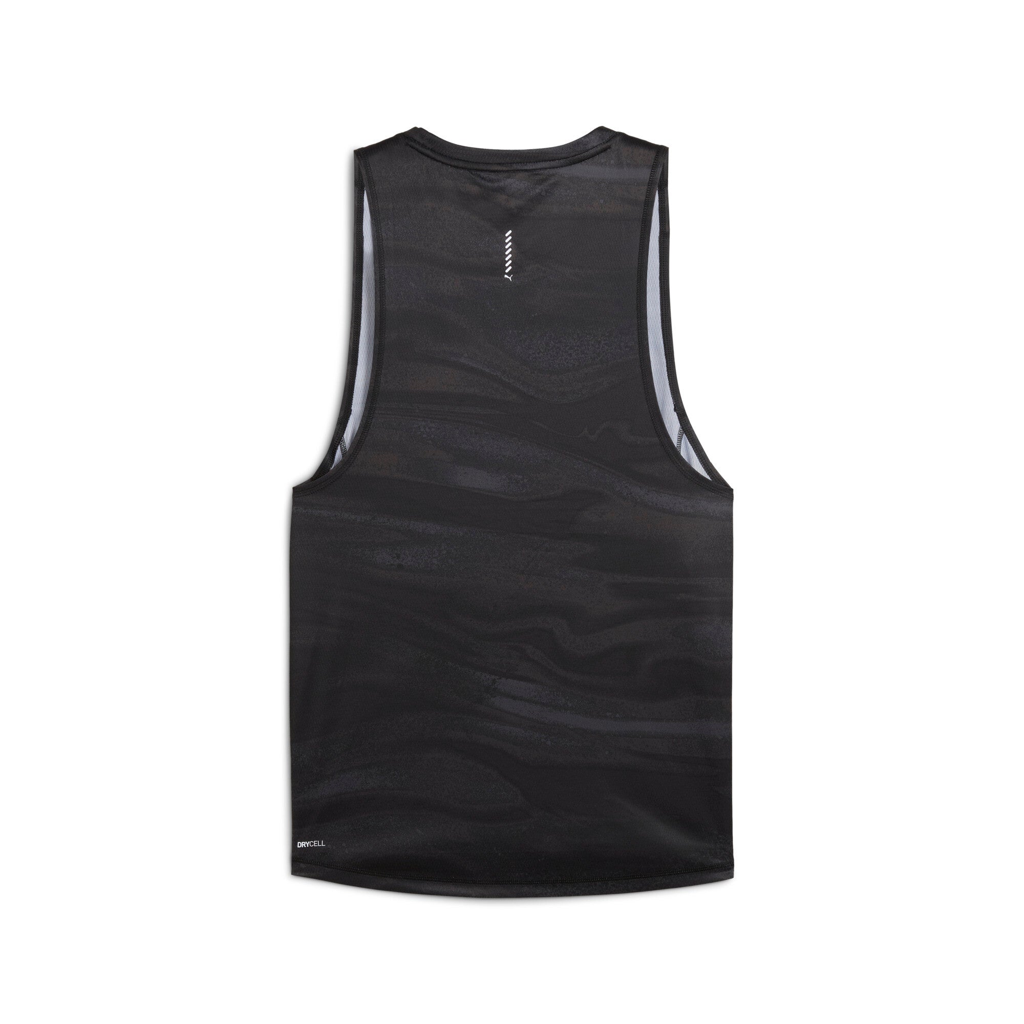 Puma running velocity all-over print polyblend tank in black - Back View