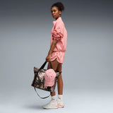 PUMA league training jacket relaxed women in rosy outlook — model shot 3