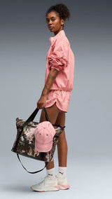 PUMA league training jacket relaxed women in rosy outlook — model shot 3