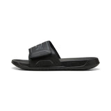 Puma royalcat comfort 2 slides in black and cool dark gray - Side View 02
