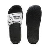 Puma royalcat comfort 2 slides in white and black - Side View 01