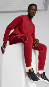 Puma scuderia Ferrari RS-X sneakers in black and intense red - Model Shot 02