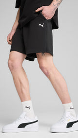 PUMA WARDROBE ESS relaxed shorts 7" men in black