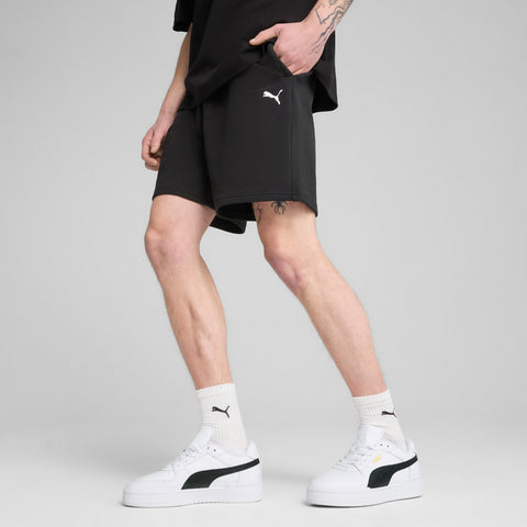 PUMA WARDROBE ESS relaxed shorts 7" men in black