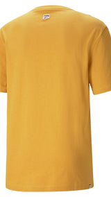Puma downtown logo tee in yellow - Back View