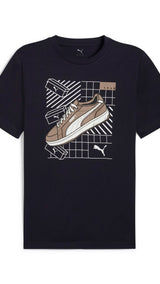 PUMA GRAPHICS sneaker tee - new navy