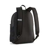 PUMA phase backpack in black and green — back view