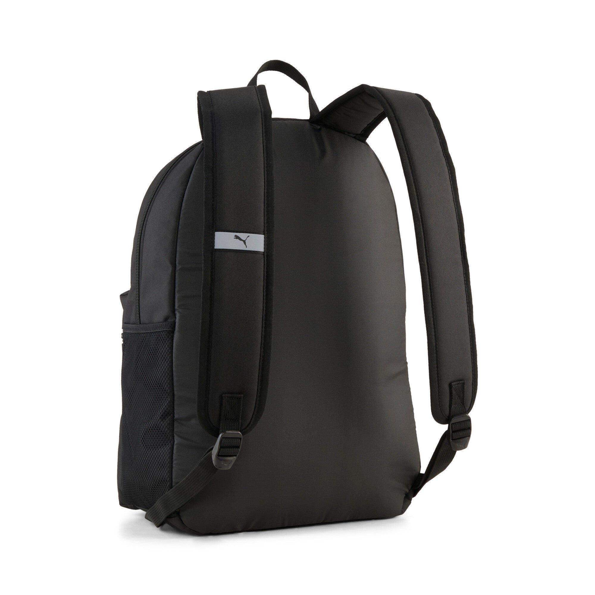 PUMA phase backpack in black and green — back view