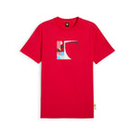 Puma scuderia Ferrari HP race big shield tee in rosso corsa - Front View