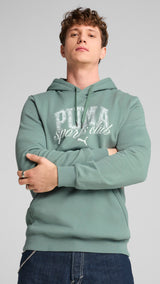 Puma class hoodie in green moon - Model Shot 01