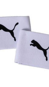 Puma sock stoppers wide in white and black - Front View