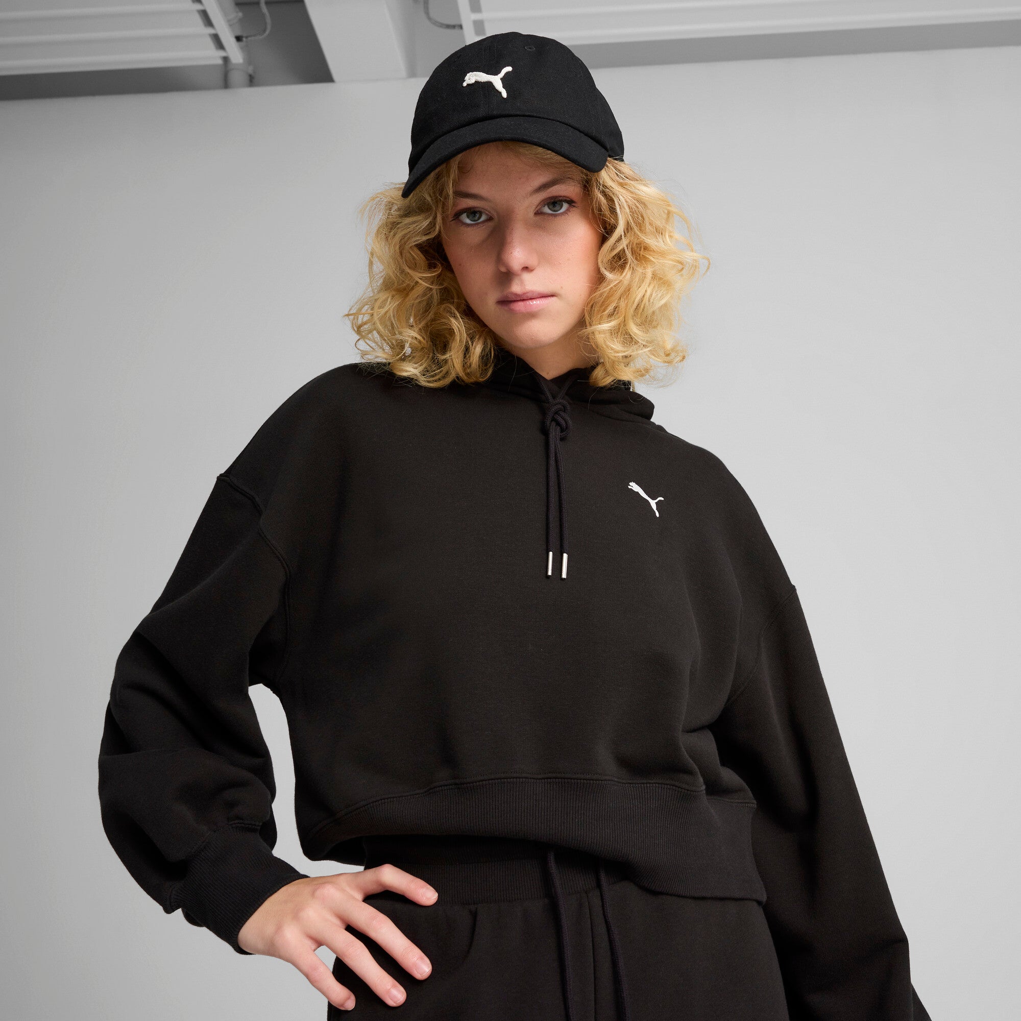 PUMA WARDROBE ESSENTIALS dad cap - black