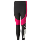 Puma favourite high-waist 7/8 tights youth in black - Front View