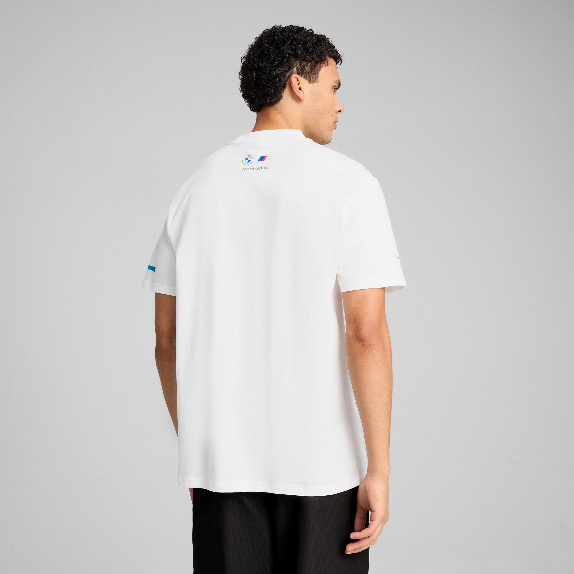 Puma BMW M motorsport badge tee in white - Model Shot 02