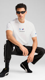 Puma BMW M motorsport badge tee in white - Model Shot 03