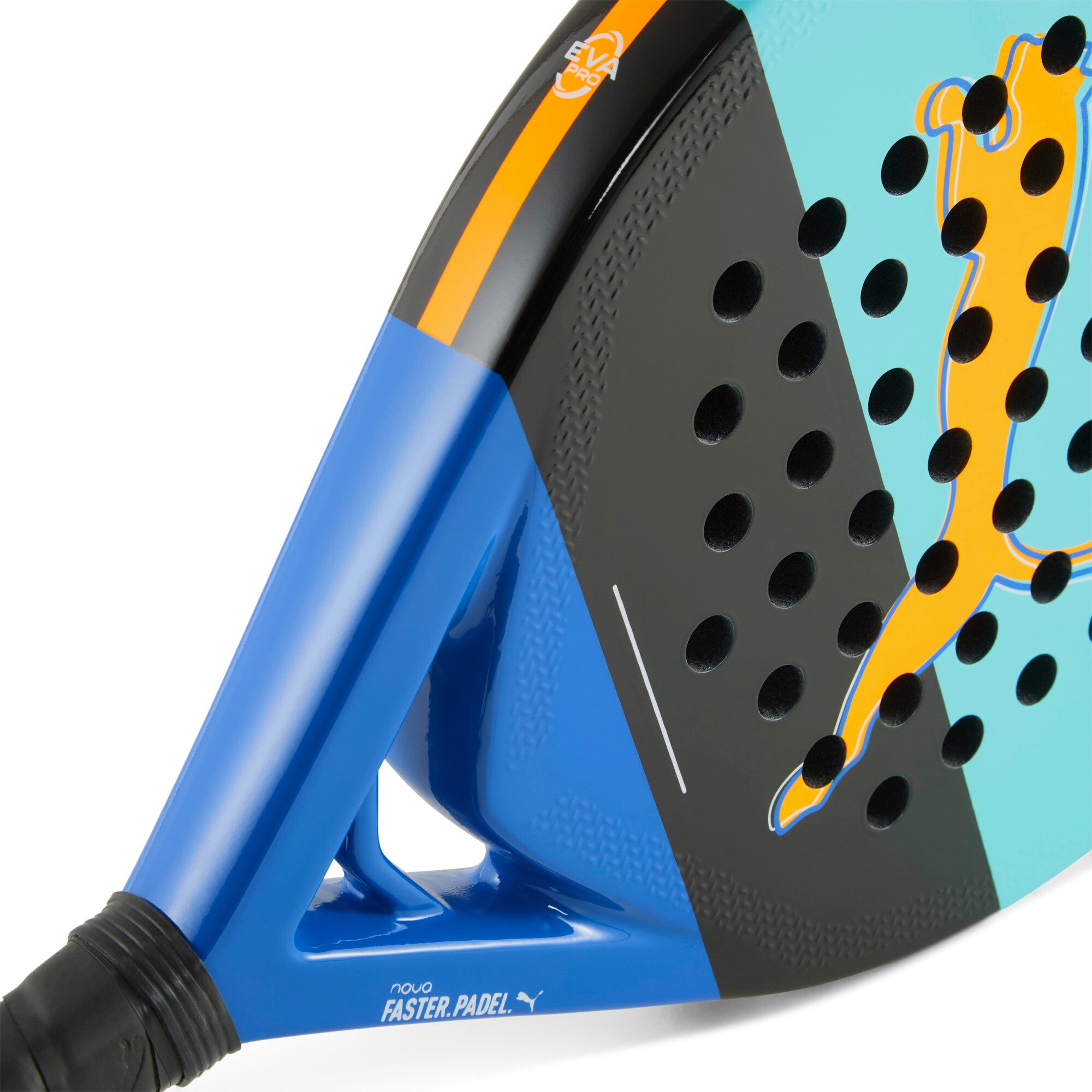 Puma nova padel court safe lake in black - Back View