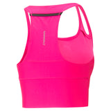 Puma run ultraform cropped running tank top women in pink - Back View