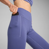 Puma CLOUDSPUN soft high-waist tights in blue crystal - Model Shot 02
