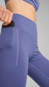 Puma CLOUDSPUN soft high-waist tights in blue crystal - Model Shot 02