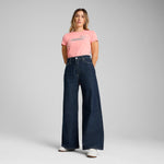 Puma ESS metallic no. 1 logo tee in pink fruit and metallic silver - Model Shot 03