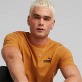 Puma essentials small logo tee men in beige - Model Shot 03