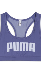 Puma 4keeps bra in blue crystal - Front View