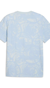 PUMA manchester city ftblculture printed tee men in sea glass — back view
